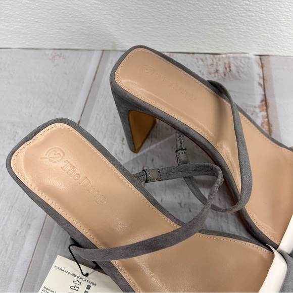 NWOB The Drop Women's Avery Square Toe Two Strap High Heeled Sandal SIZE 9.5 - Picture 7 of 17